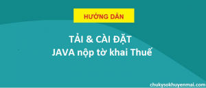 Cài đặt java nộp tờ khai thuế